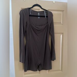 Brown Fitted Romper (L)